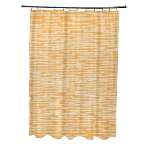 Hancock Marled Knit Geometric Print Shower Curtain