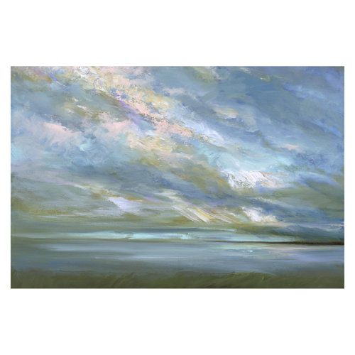 Coastal Sky 3.2m x 4.8m Textured Matte Peel & Stick Wall Mural East Urban Home