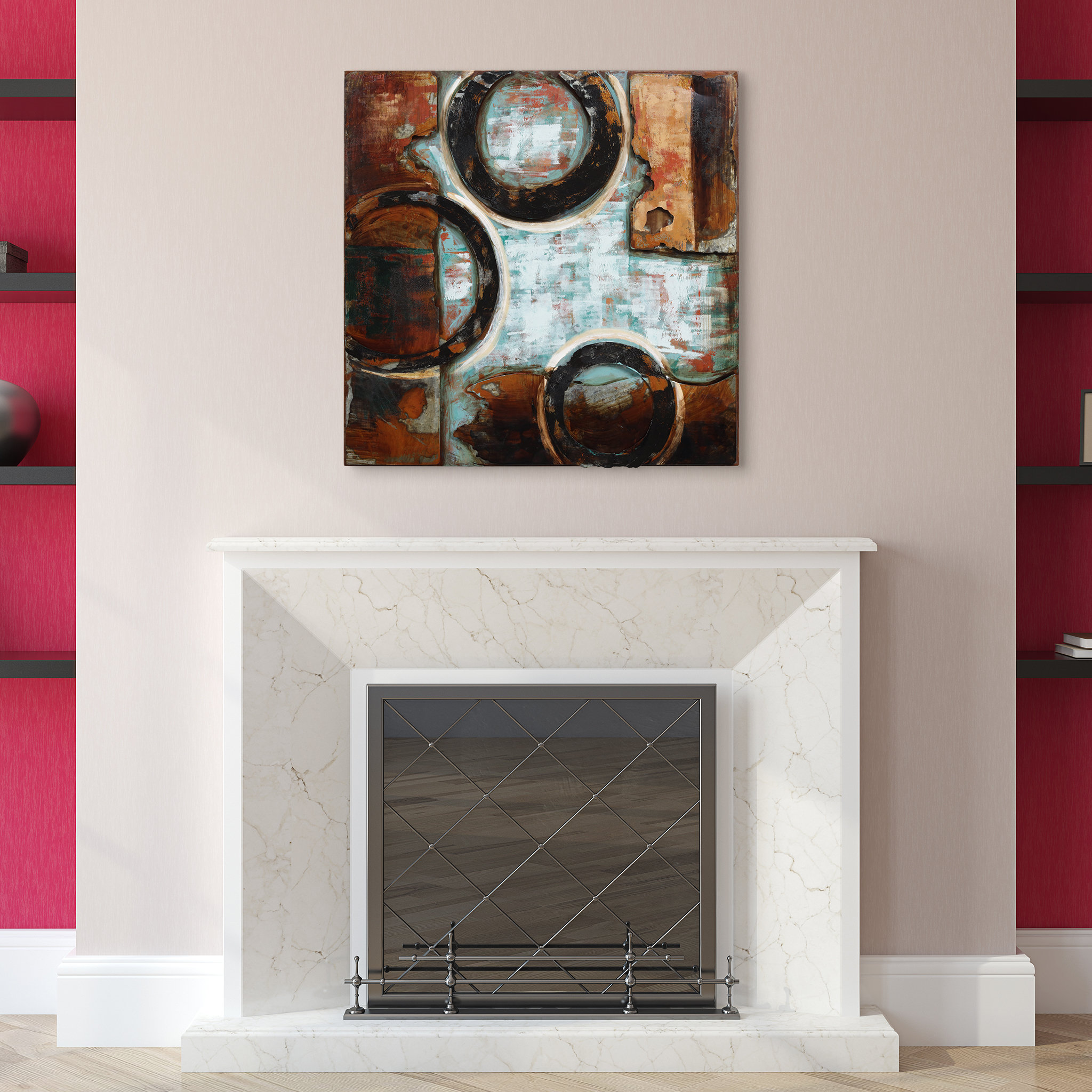 Empire Art Direct Revolutions 2 Mixed Media Iron Hand Painted