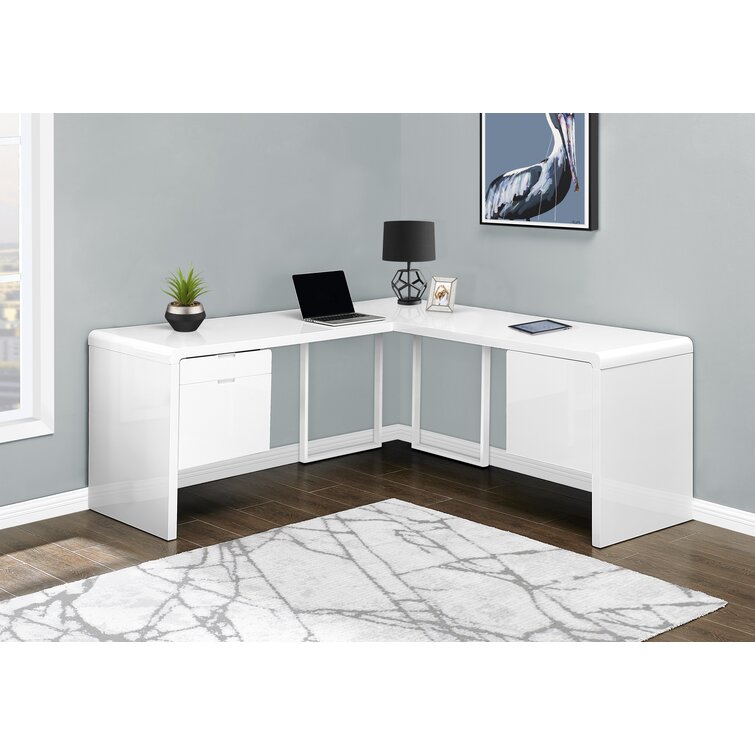 wayfair white l shaped desk