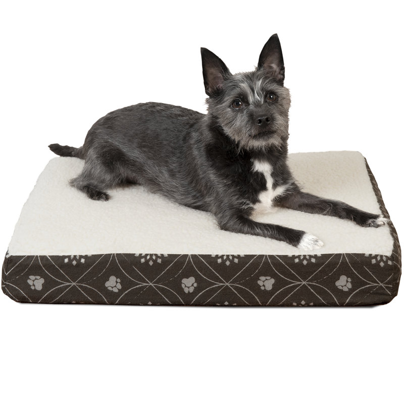 Tucker Murphy Pet Boris Flannel Egg Crate Orthopedic Dog Pillow