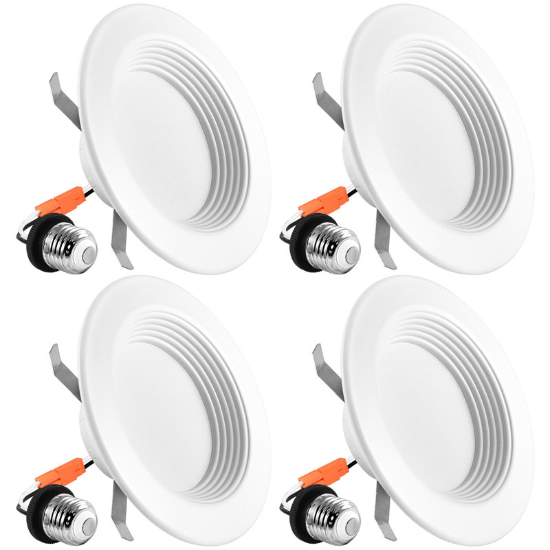 Luxrite 5 4 5000k Remodel Ic Led Retrofit Recessed Lighting Kit Wayfair