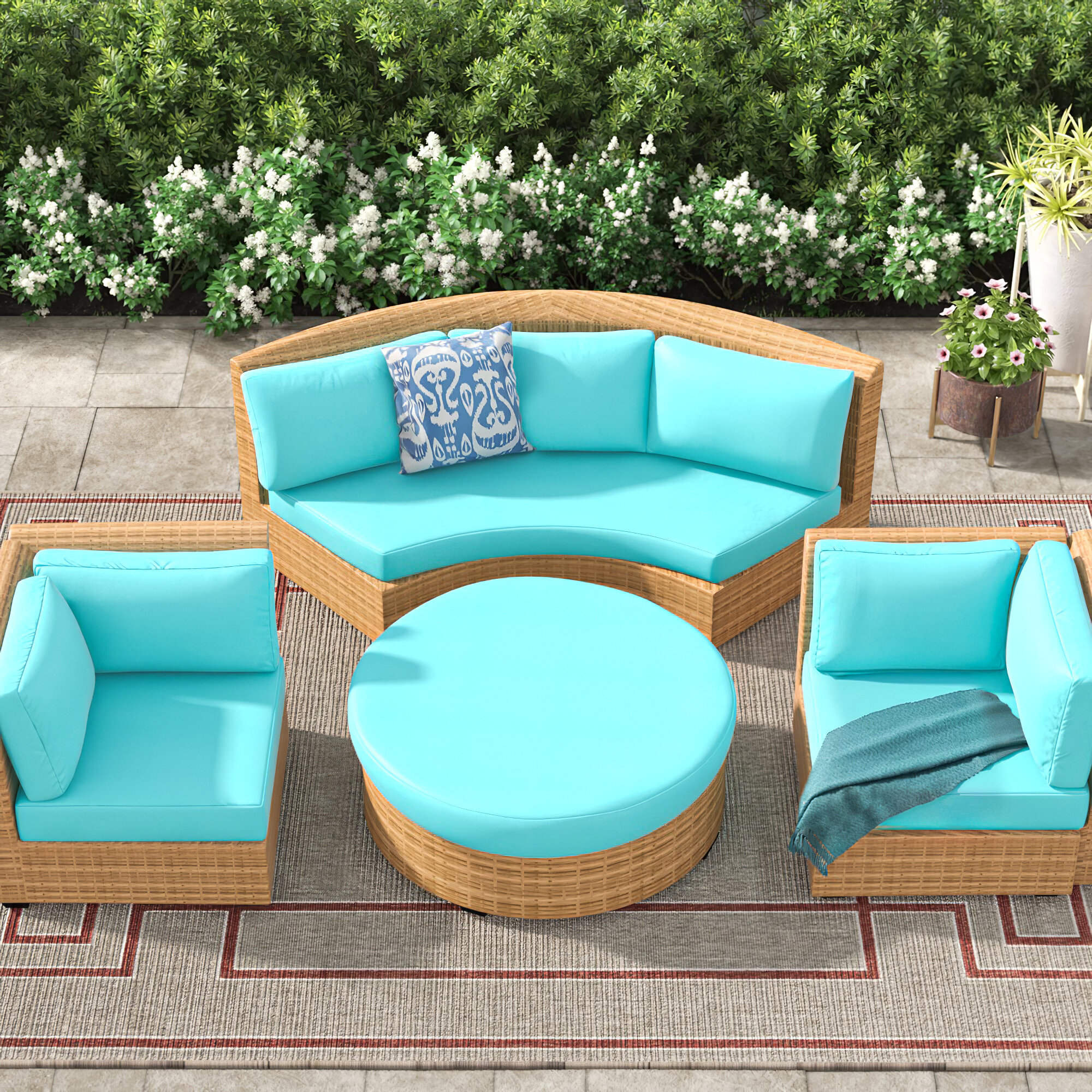 11 piece outdoor cushion set