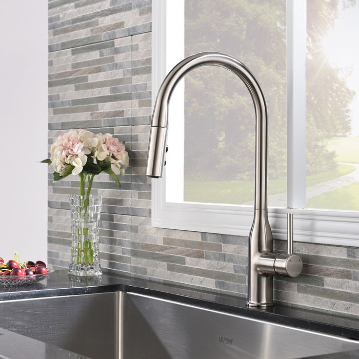 Vccucine Pull Down Touch Single Handle Kitchen Faucet Wayfair Ca