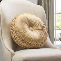 gold circle pillow