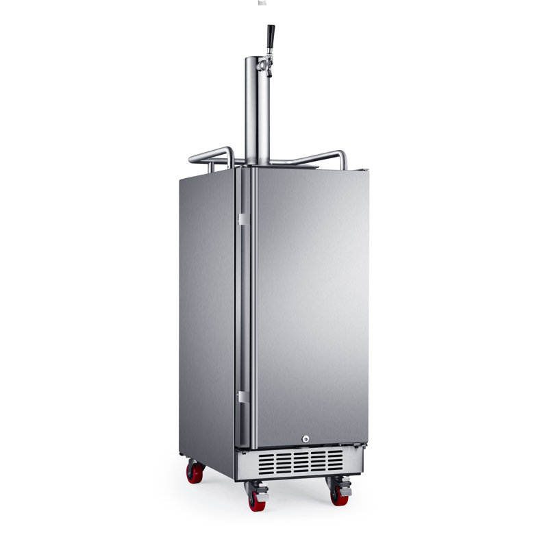 Edgestar 3 35 Cu Ft Outdoor Single Tap Kegerator Wayfair