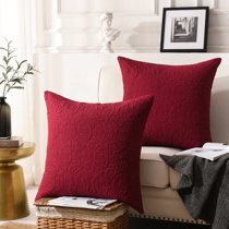 red pillow sham
