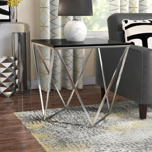 Nyla Vector End Table by Wade Logan Spacial Price