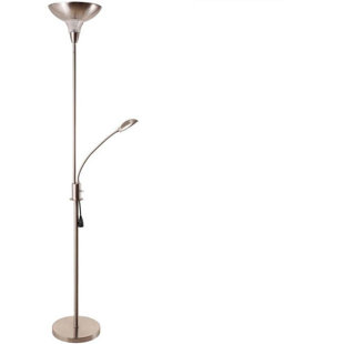 Floor Lamps Reading Lights Burnished Silver Floor Lamp With Floor