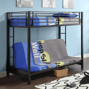 Exmore Twin Futon Bunk Bed by Harriet Bee
