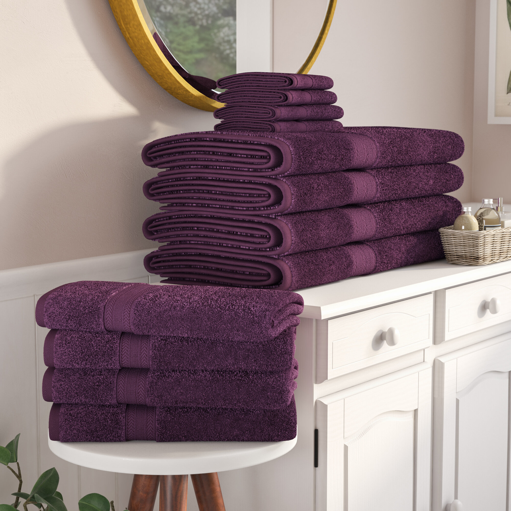 hand and bath towel set