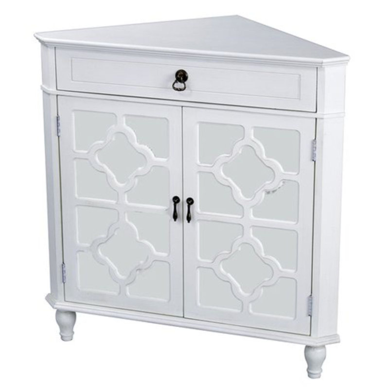 Highland Dunes Knutsford 2 Door Corner Accent Cabinet Reviews