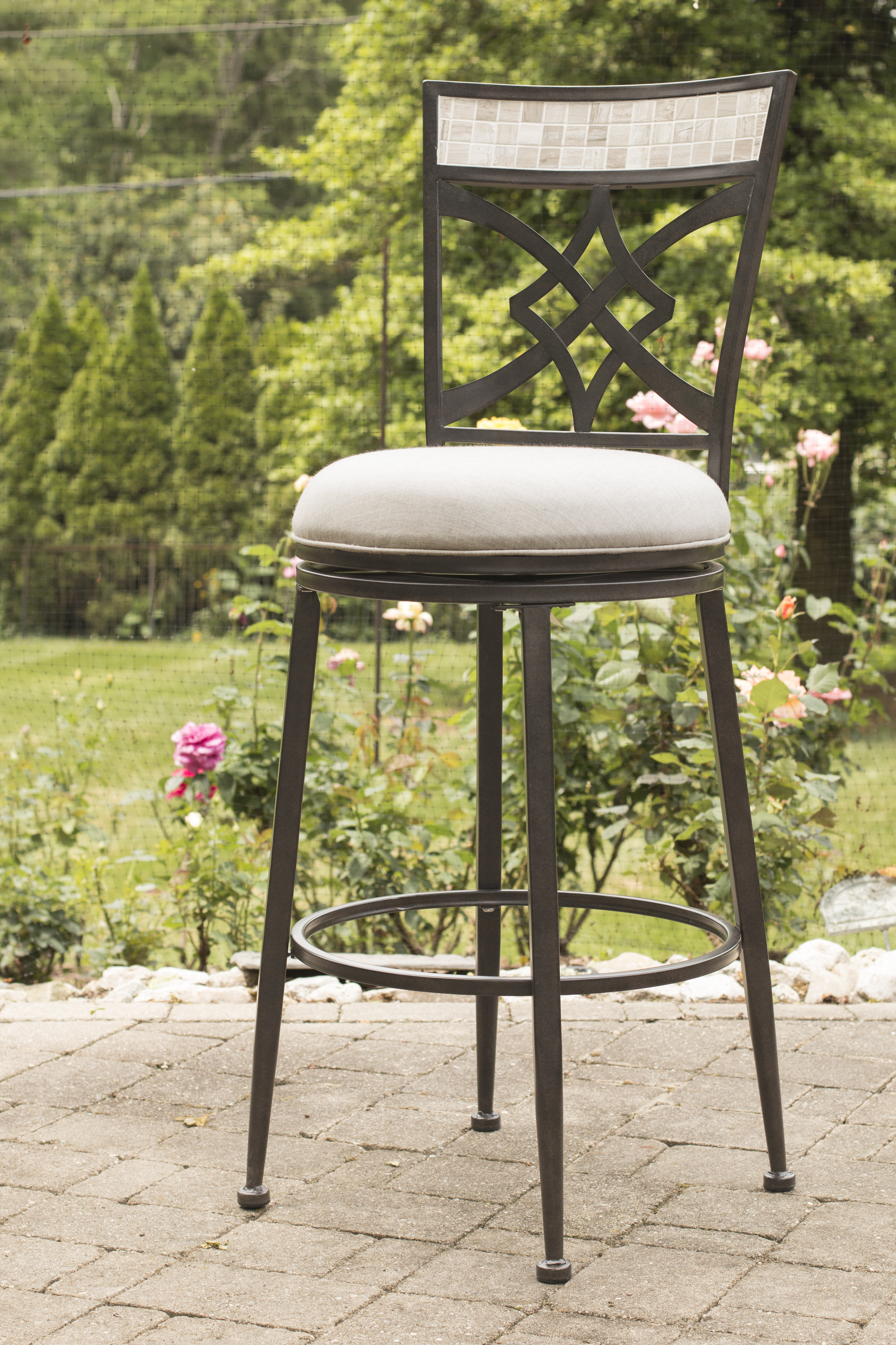 Red Barrel Studio Hubbard 26 Patio Bar Stool With Cushion Wayfair