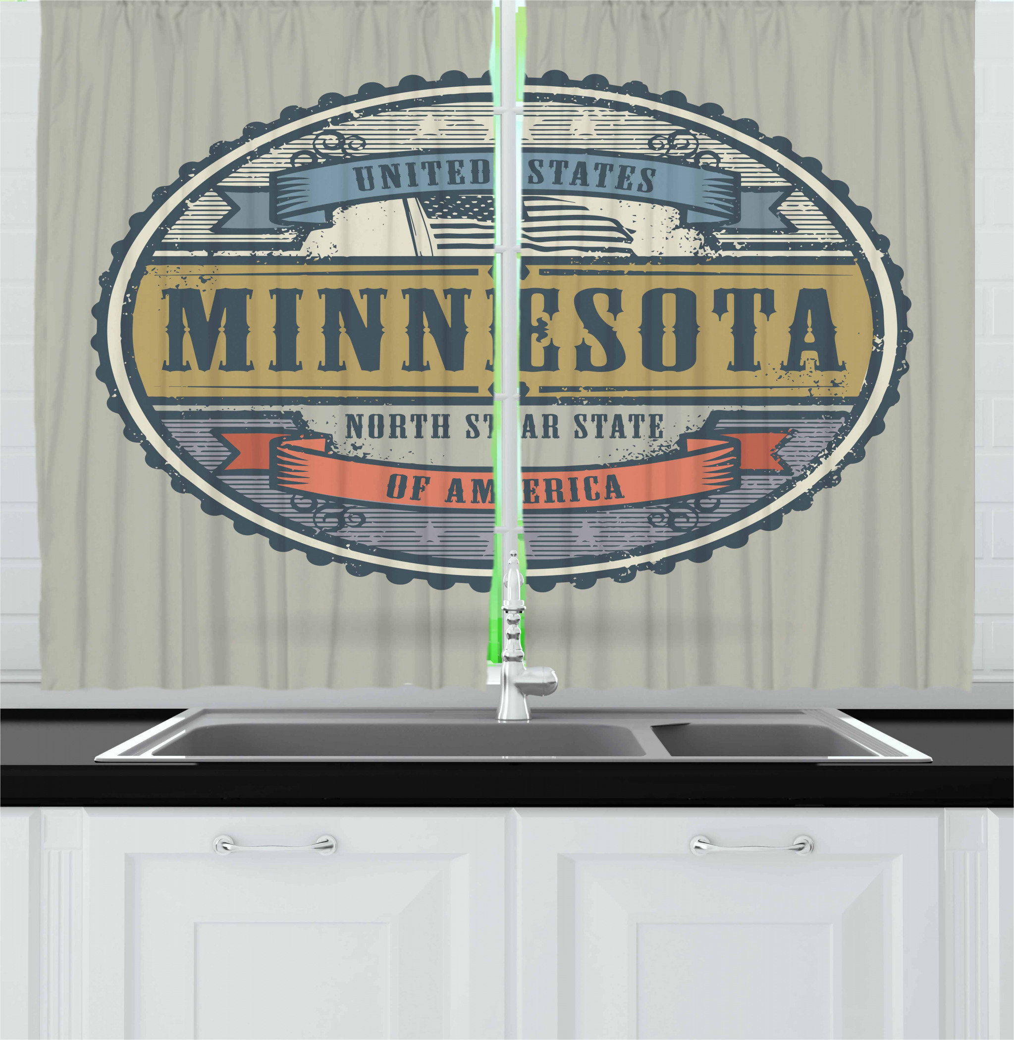 East Urban Home Minnesota 2 Piece Kitchen Curtain Set Wayfair