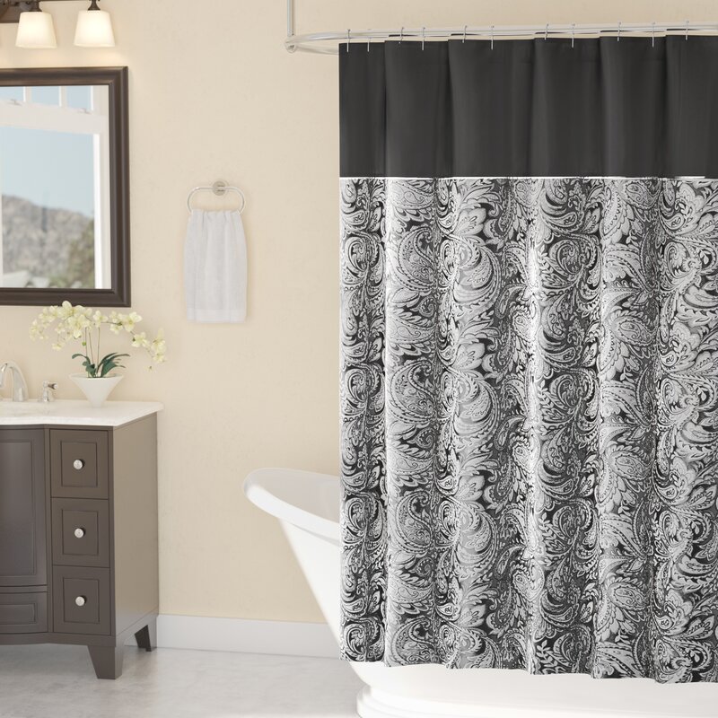 Alcott Hill® Pokanoket Paisley Single Shower Curtain & Reviews | Wayfair