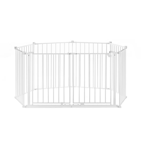 8 panel play yard with door