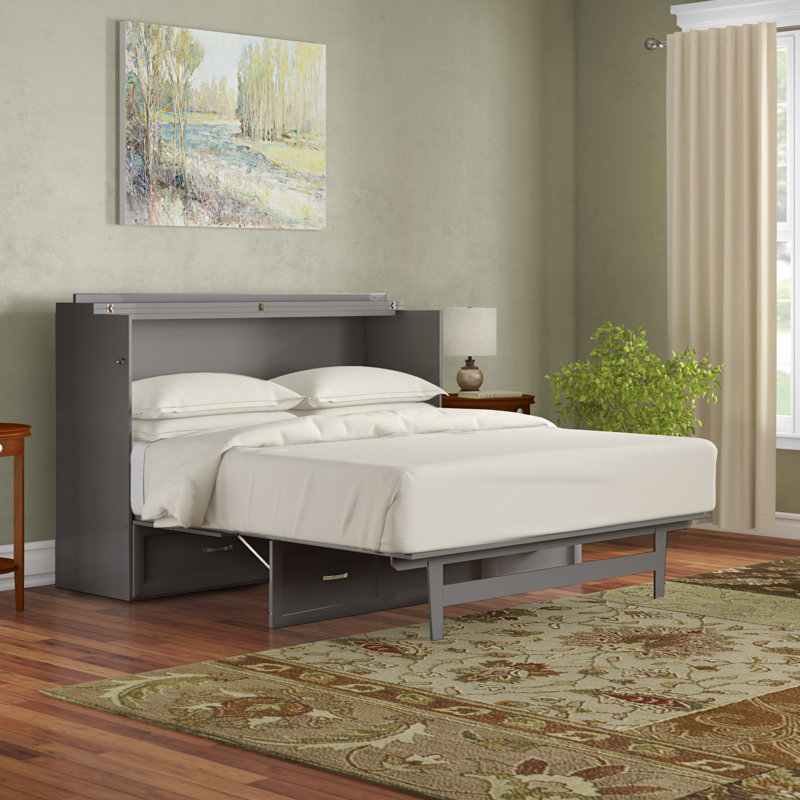 Red Barrel Studio Kimsey Queen Storage Murphy Bed With Mattress Reviews Wayfair