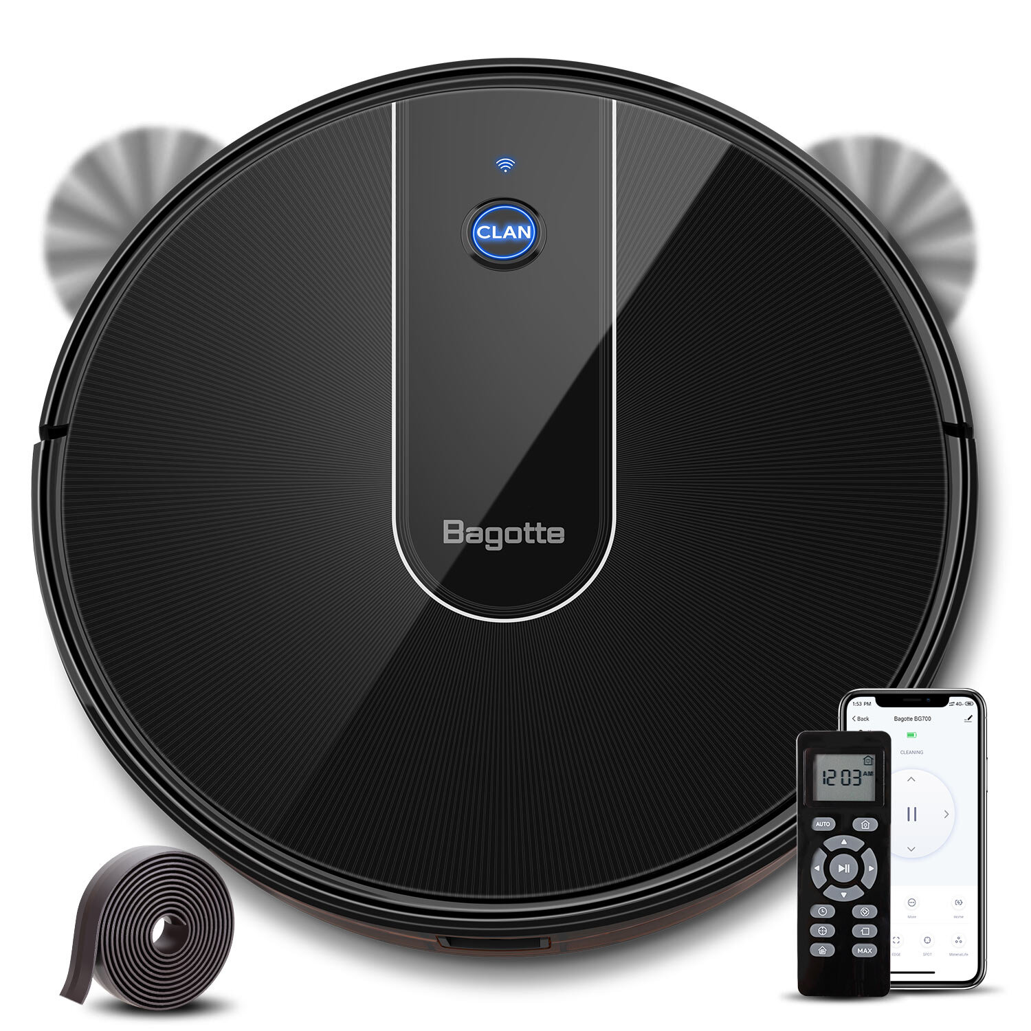 Smart Robot Vacuum Cleaner with Remote Control Navigation,Mop & Sweep Cleaning 