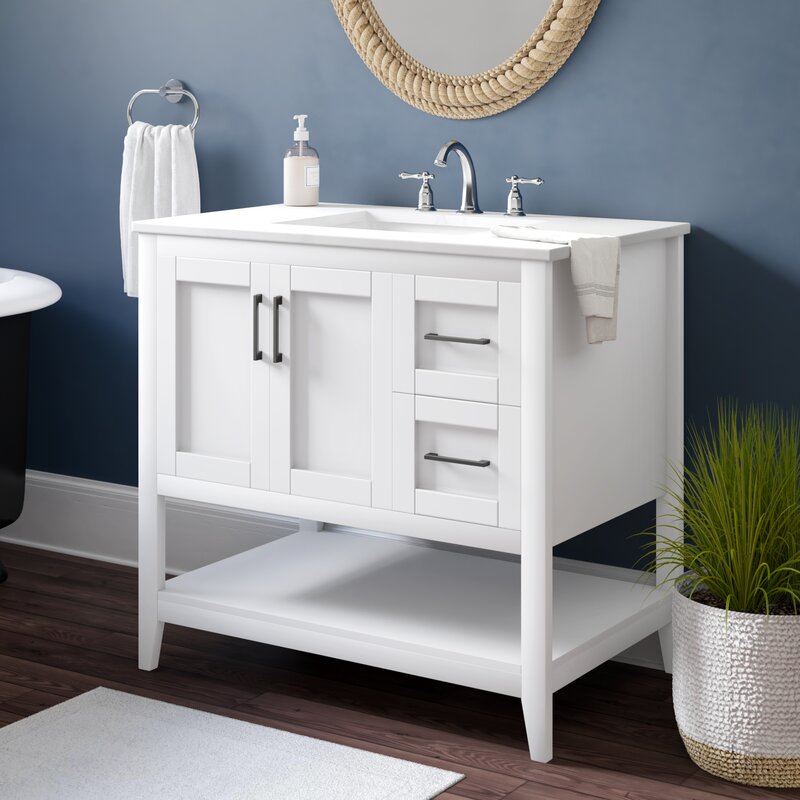 Beachcrest Home Ensemble De Meuble Lavabo De Salle De Bain Simple 36 Po Caoimhe Et Commentaires Wayfair Ca