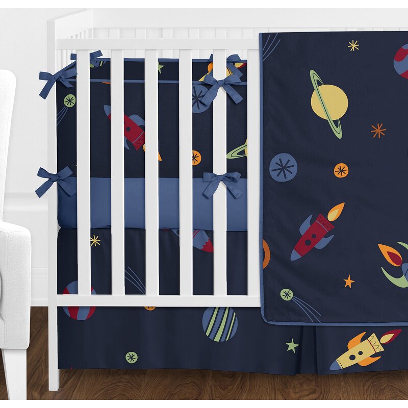 Sweet Jojo Designs Space Galaxy 4 Piece Crib Bedding Set Wayfair