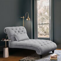 chelsea tufted flared arms chaise lounge