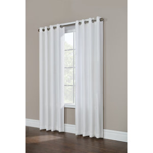 Delphi Solid Room Darkening Grommet Single Curtain Panel