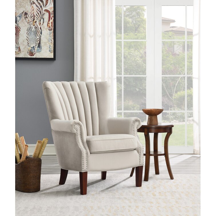 House of Hampton® Erlandson 31.10'' Wide Velvet Wingback Chair ...