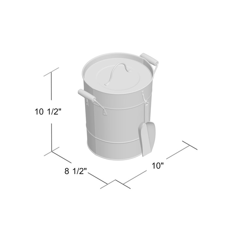 galvanized metal ice bucket