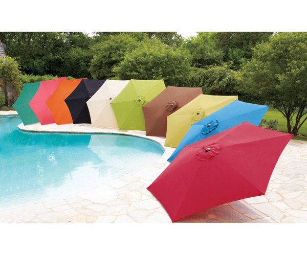 Ebern Designs Barney Tiltable Patio 9 Market Umbrella Reviews Wayfair