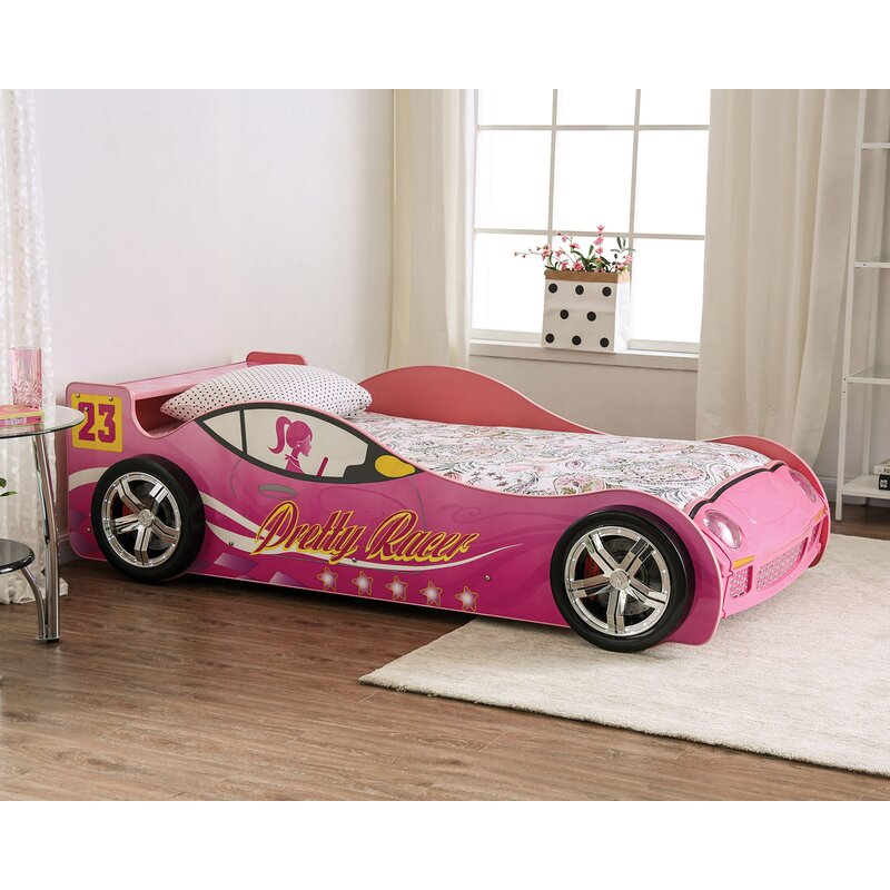 girl race car bed