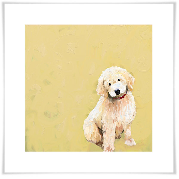 Greenbox Art Best Friend Golden Doodle By Cathy Walters Print