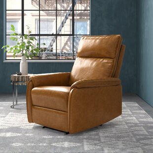 erith leather power rocker recliner