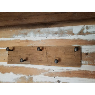 railroad tie coat rack