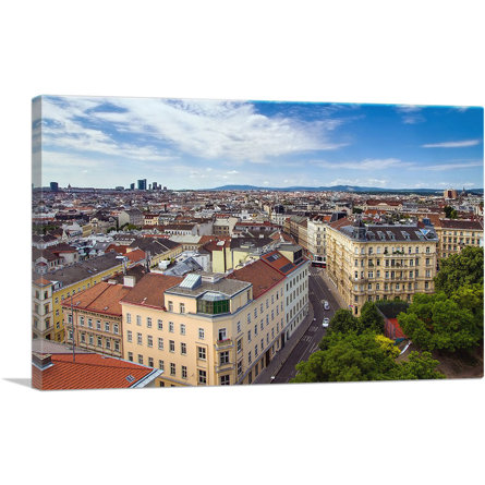 Vienna Austria Skyline - Wrapped Canvas Photograph