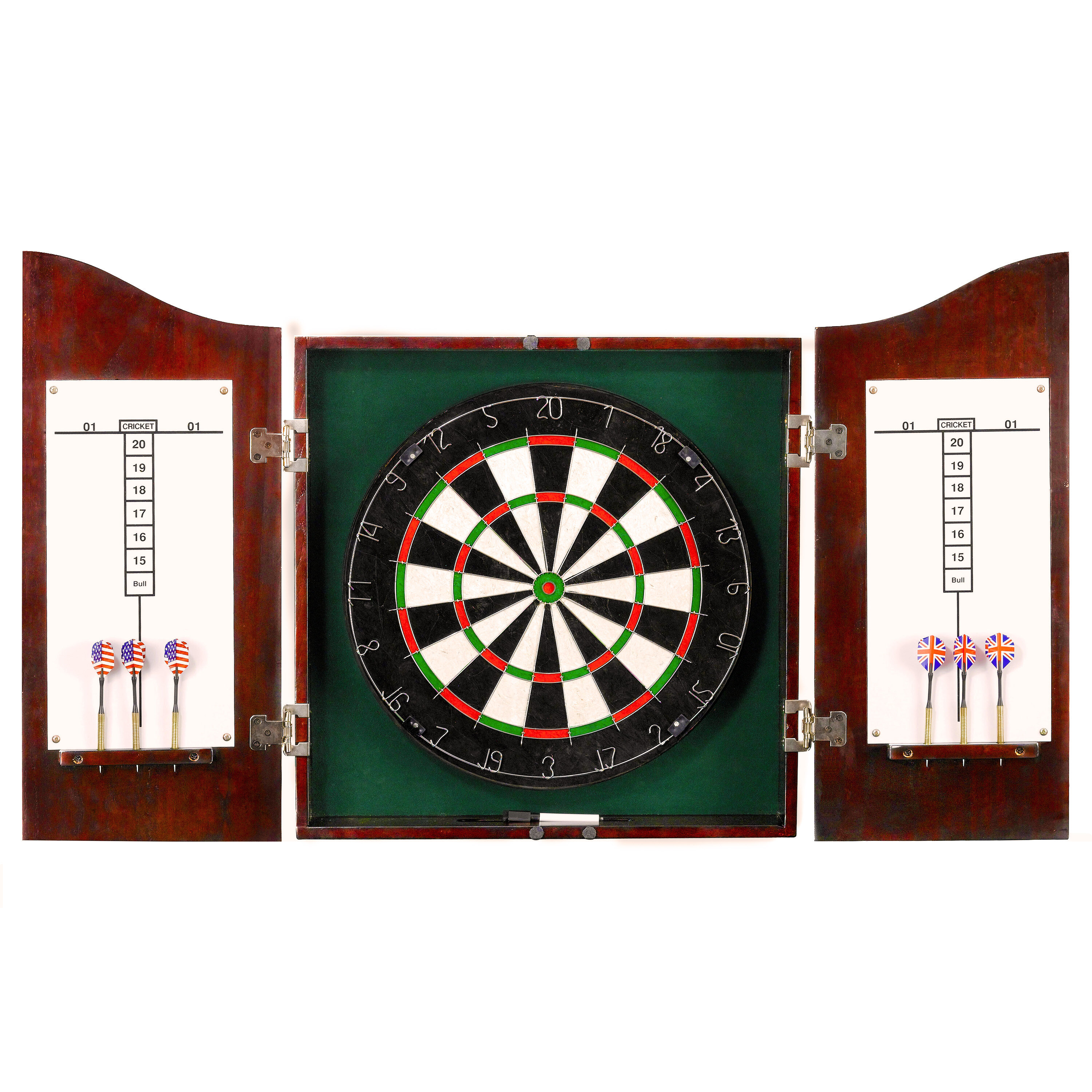 Hathaway Games Centerpoint Solid Wood Sisal Dartboard Cabinet