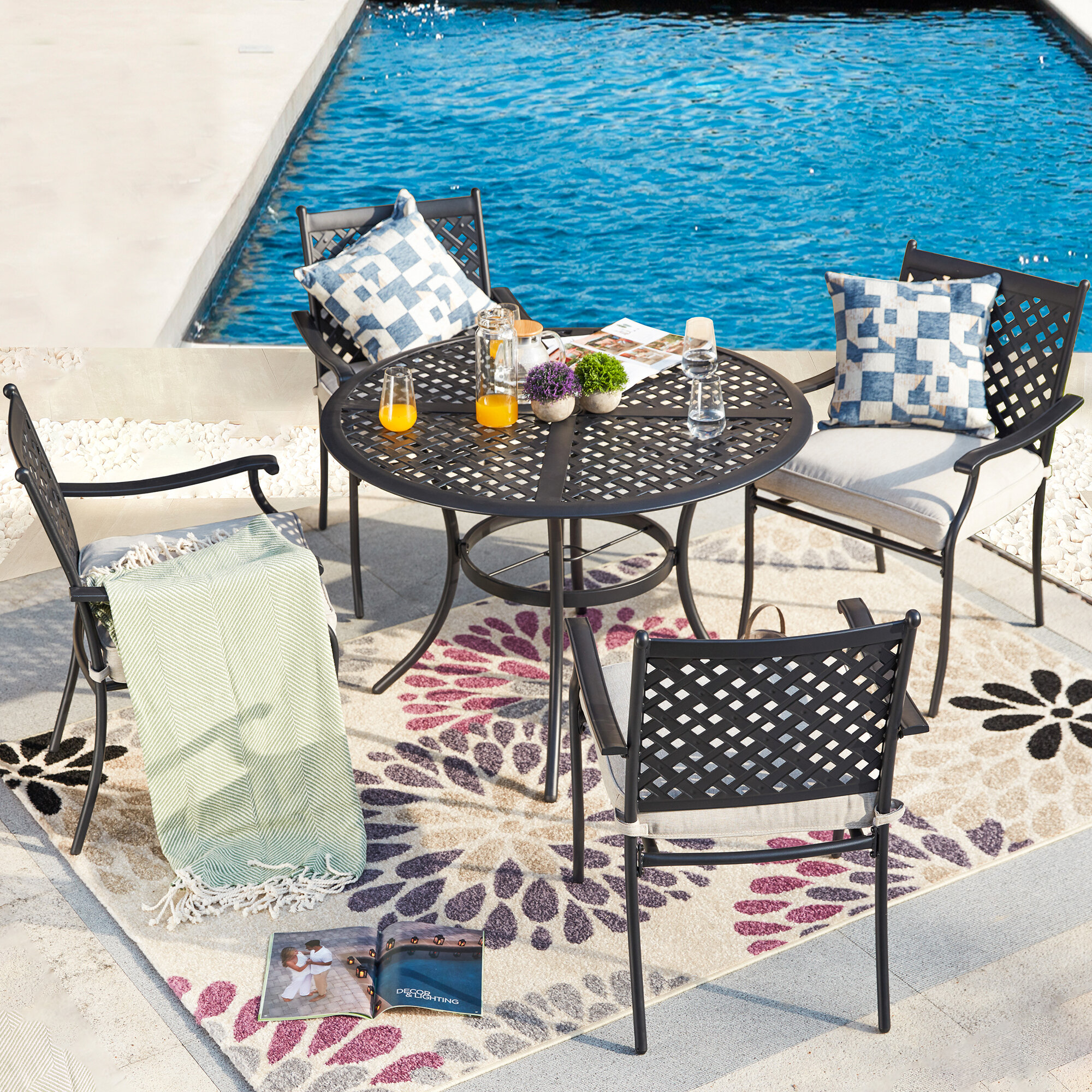 wayfair outdoor dining sets for 4