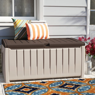Keter Novel 90 Gallons Gallon Water Resistant Deck Box with Lock