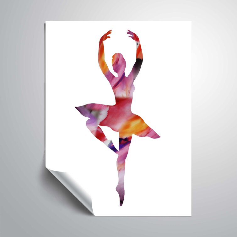 Harriet Bee Lecuyer Ballerina Silhouette Removable Wall | Wayfair