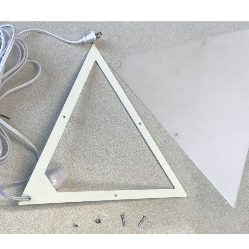 Home Concept Beacon Triangle 1 Light Plug In Corner Wall Light