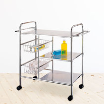 Metal Kitchen Cart With Wheels Wayfair