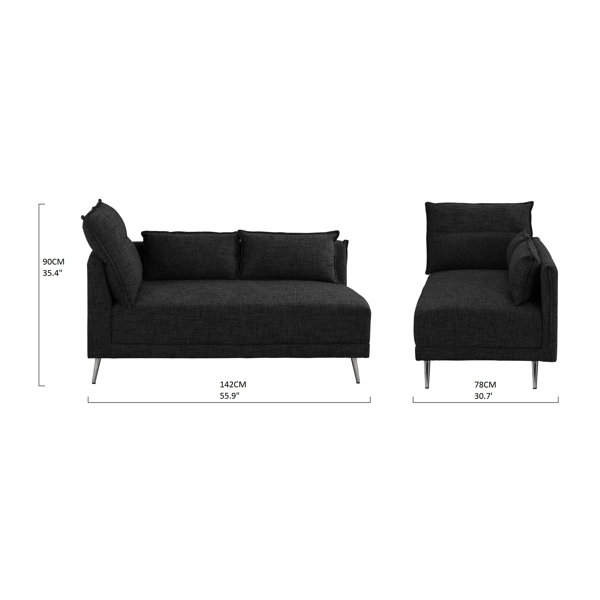 Wrought Studio Brammer Contemporary Chaise Lounge Reviews Wayfair
