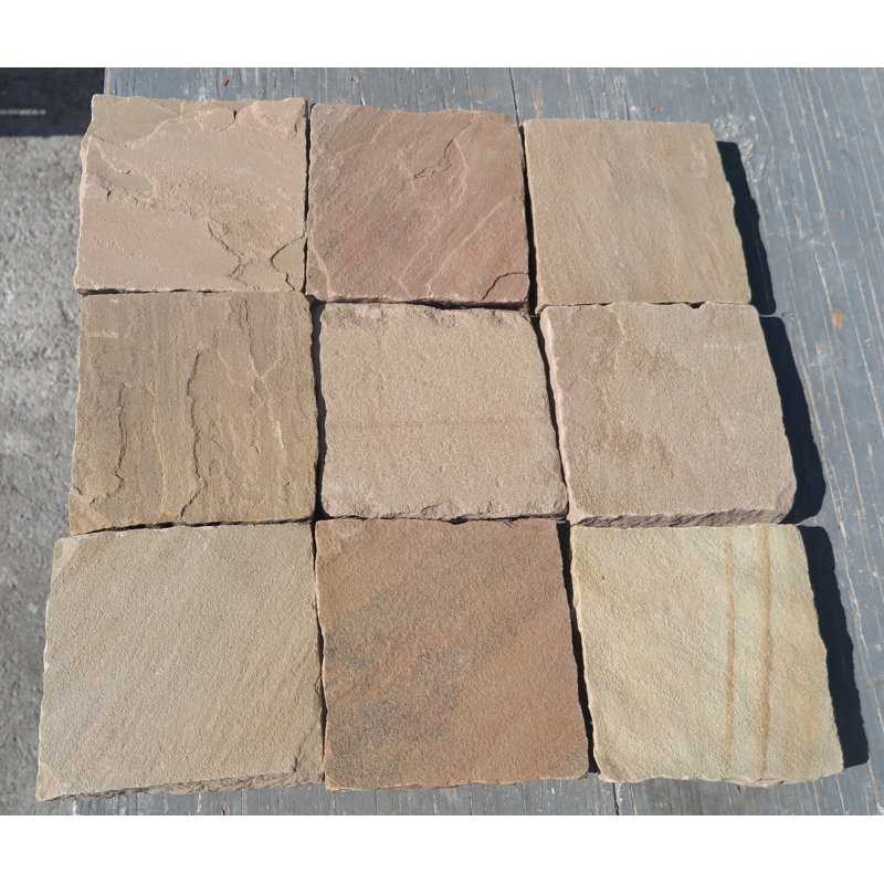Stone Tile Shoppe Inc Radiant Red Split Edge 6x6 Sandstone Field Tile Wayfair