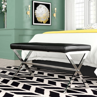 Go to store & view more images Willa Arlo Interiors Hurst Leather Bench