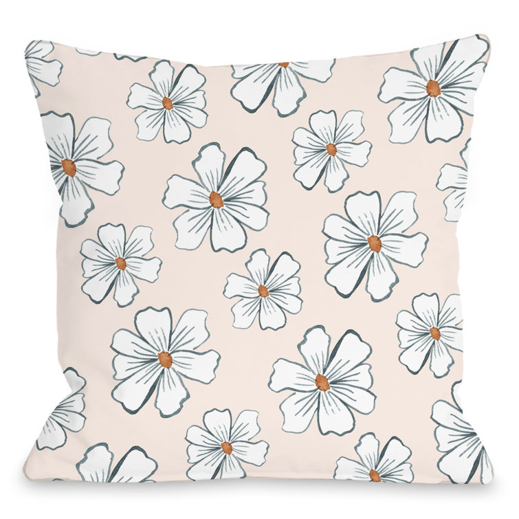 cherry blossom throw pillow