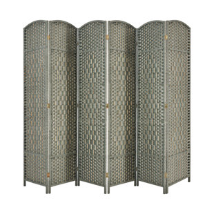 Solid Weave Black Hand Made Wicker Room Divider Living Room Folding Dividers Partition Privacy Screen Separator 6 Panel Solid Weave Black Hand Made Wicker Room Divider Living Room Folding Dividers Partition Privacy Screen Separator 6 Panel