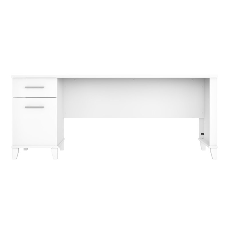 INCOMPLETE/ Magomed 72W Office Desk Color: White