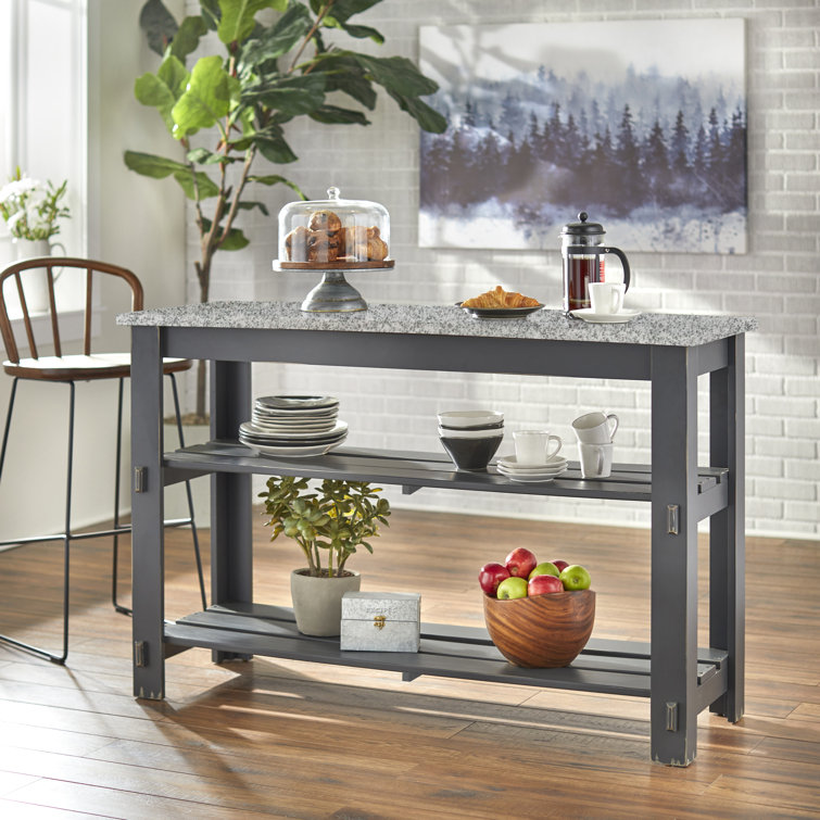 Tms Dadler Kitchen Island With Granite Top Reviews Wayfair