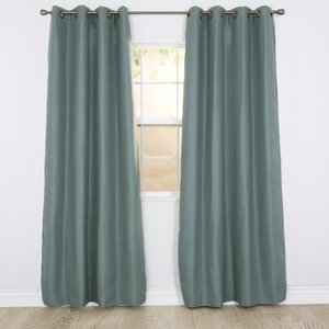 Solid Blackout Grommet Single Curtain Panel