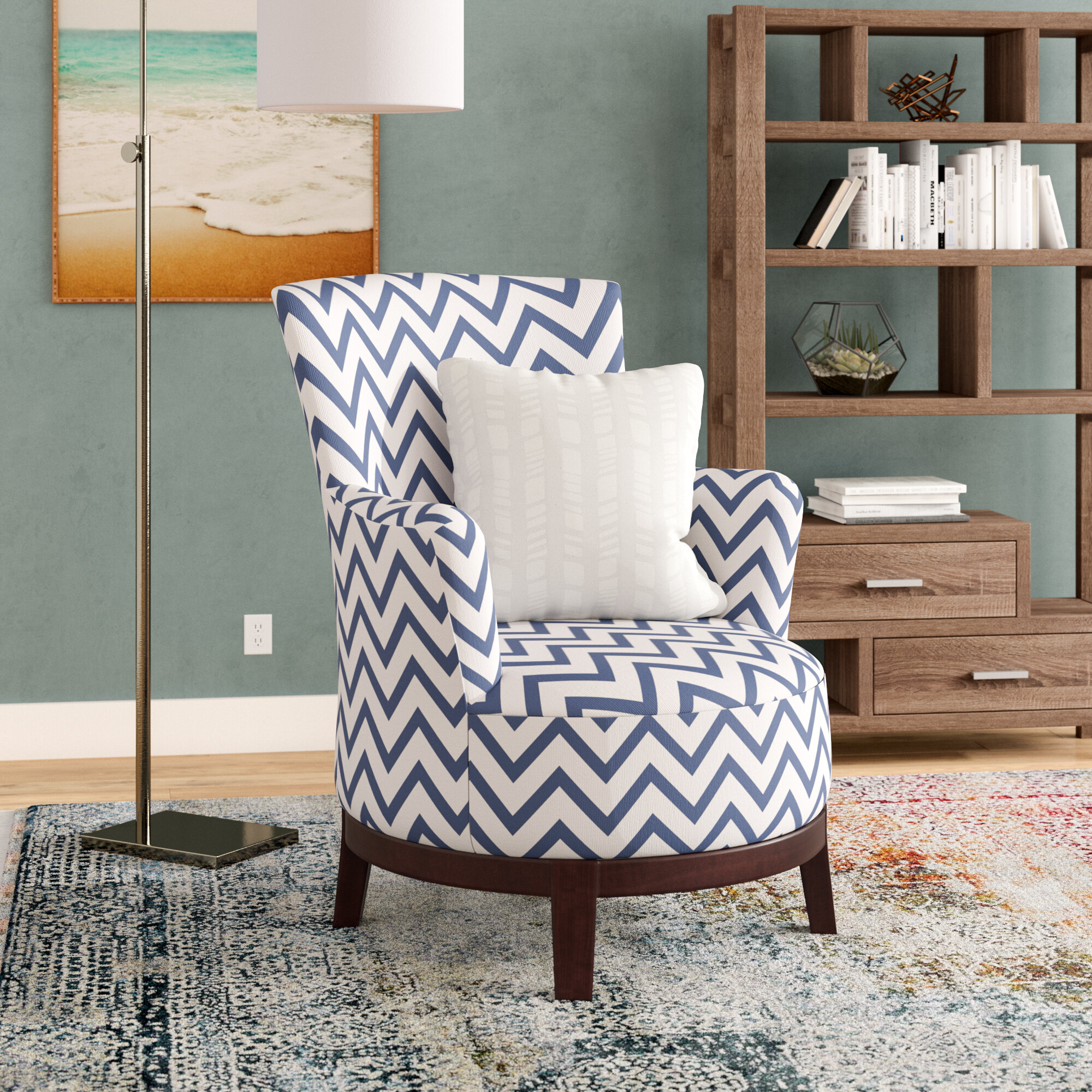 Cherry Tree Furniture Grey Velvet Fabric Chair Fixed Legs/ Swivel Base
