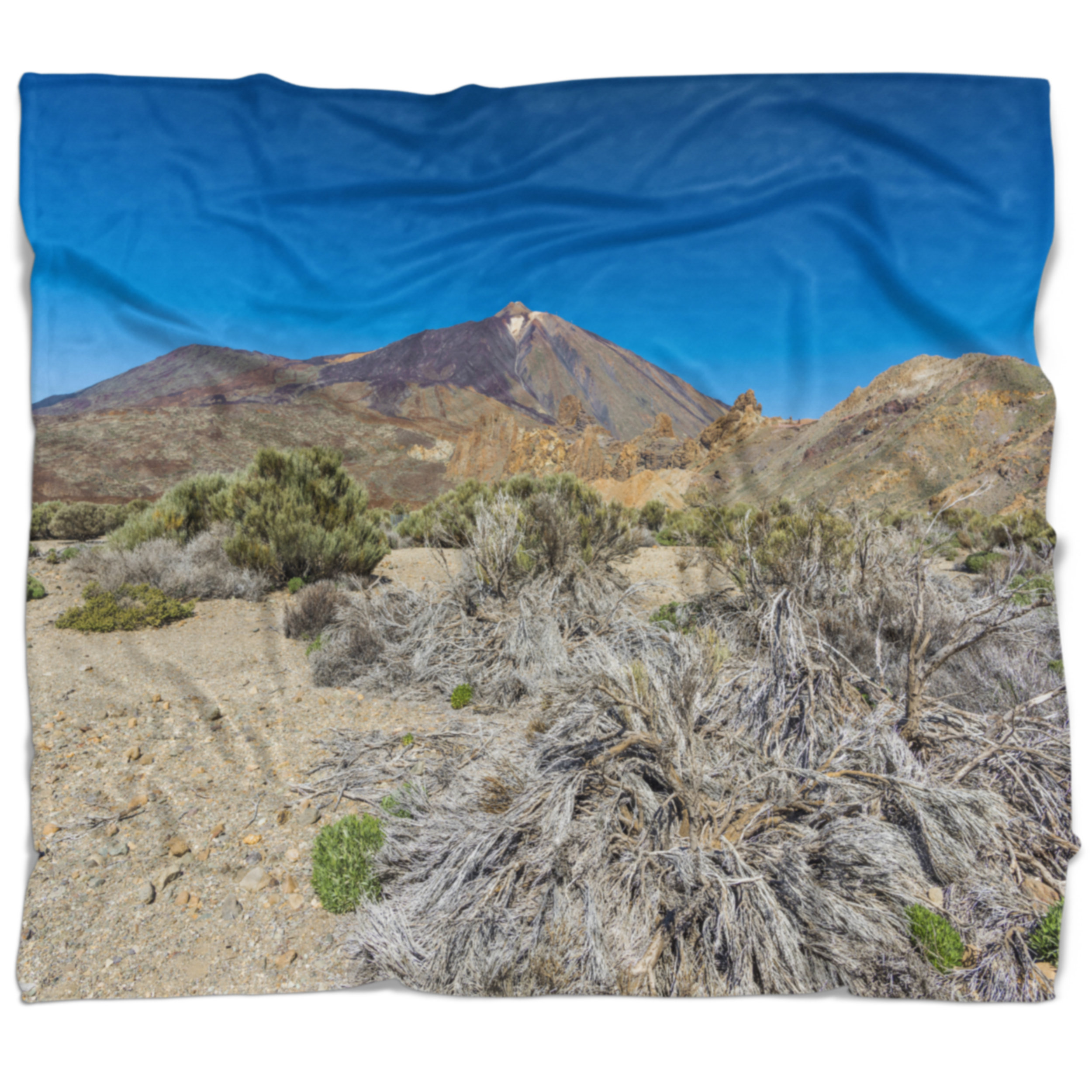 East Urban Home Landscape Caldera Of The Volcano Teide Blanket Wayfair
